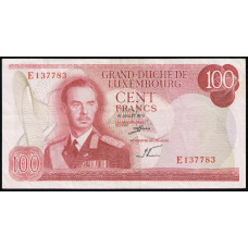 Люксембург 100 Франков 1970 год , Великий герцог Жан