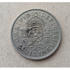 Великобритания 2 Шиллинга 1950 год , Король Георг 6