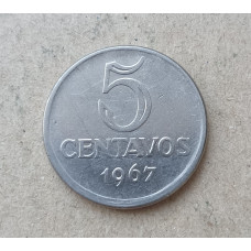 Бразилия 5 Сентаво 1967 год