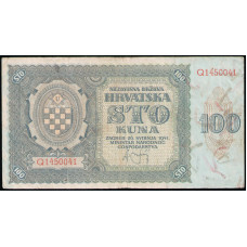 Хорватия 100 Куна 1941 год