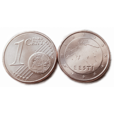 Эстония 1 Евроцент 2012 год , UNC