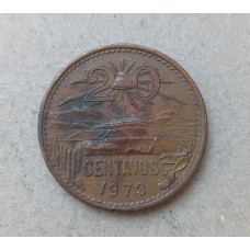 Мексика 20 Сентаво 1973 год
