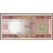 Мавритания 200 Угий 2013 год , UNC