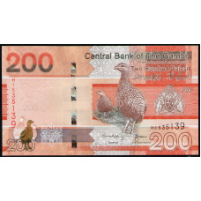 Гамбия 200 Даласи 2023 год , UNC , Птицы