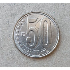 Венесуэла 50 Сентимо 2010 год , 70-летие Центрального Банка