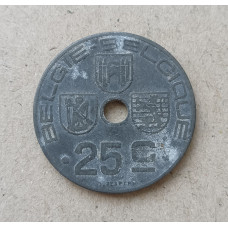 Бельгия 25 Сентим 1943 год 