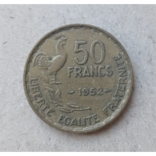Франция 50 Франков 1952 год , Петух