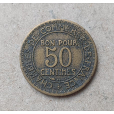 Франция 50 Сентим 1922 год