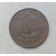 Великобритания 1/2 Пенни 1941 год , Английский галеон Золотая лань, Георг 6