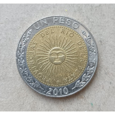 Аргентина 1 Песо 2010 год , Биметалл