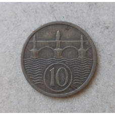 Чехословакия 10 Геллеров 1923 год , Мост