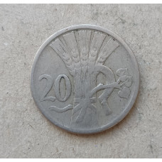 Чехословакия 20 Геллеров 1921 год 