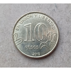 Аргентина 10 песо 2019 год , Дерево кальден, Цветок