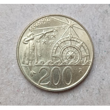 Сан-Марино 200 Лир 1992 год , 500-летие открытия Америки Христофором Колумбом , Навигация по звездам