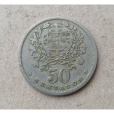 Португалия 50 Сентаво 1952 год