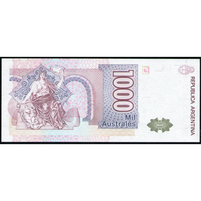 Аргентина 1000 аустралей 1989 год , UNC