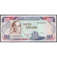 Ямайка 50 Долларов 2010 год , UNC