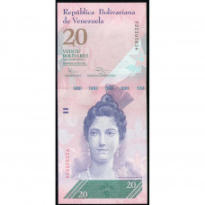 Венесуэла 20 Боливар 2014 год , UNC