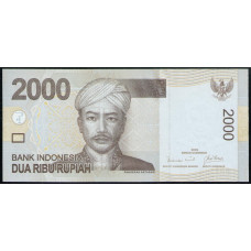 Индонезия 2000 Рупий 2009 год , UNC, Принц Антасари