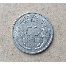 Франция 50 Сентим 1941 год