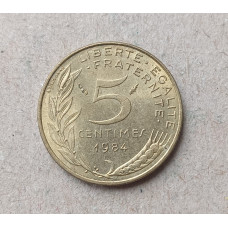 Франция 5 Сентим 1985 год 
