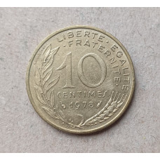 Франция 10 Сентим 1978 год 