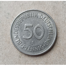 Германия , ФРГ , 50 Пфеннигов 1981 год , F
