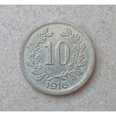 Австрия 10 Геллеров 1916 год