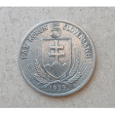Словакия 5 Крон 1939 год , Священник Андрей Глинка