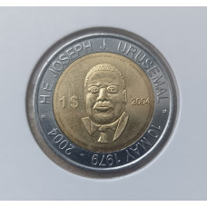 Микронезия 1 Доллар 2004 год , Президент Джозеф Урусемал , Биметалл