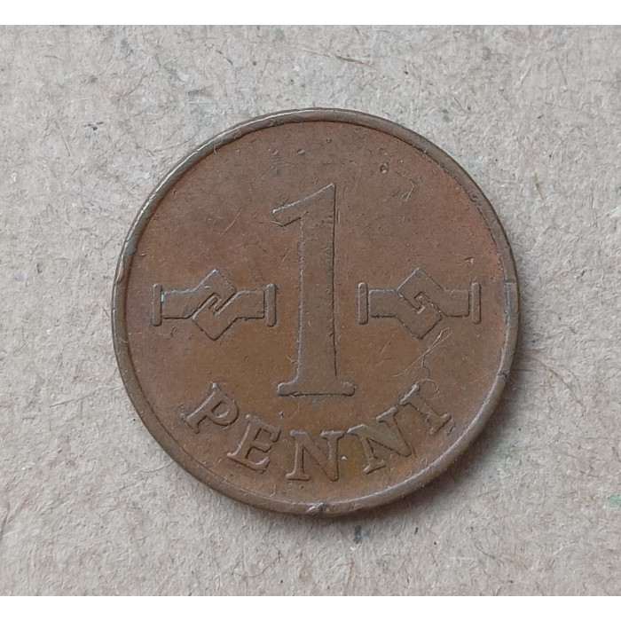 Финляндия 1 Пенни 1964 год 