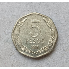 Чили 5 Песо 1998 год 