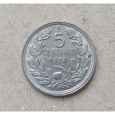 Чили 5 Сентаво 1928 год 