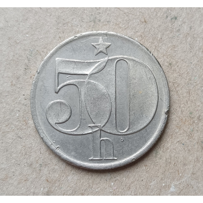 Чехословакия 50 Геллеров 1982 год