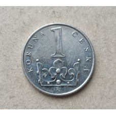 Чехия 1 Крона 1994 год , Богемский лев