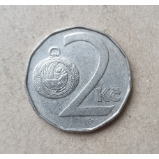 Чехия 2 Кроны 1993 год , Богемский лев