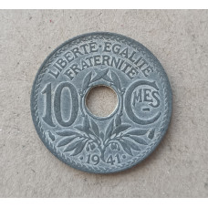Франция 10 Сентим 1941 год