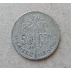 Бельгийское Конго 50 Сентим 1926 год