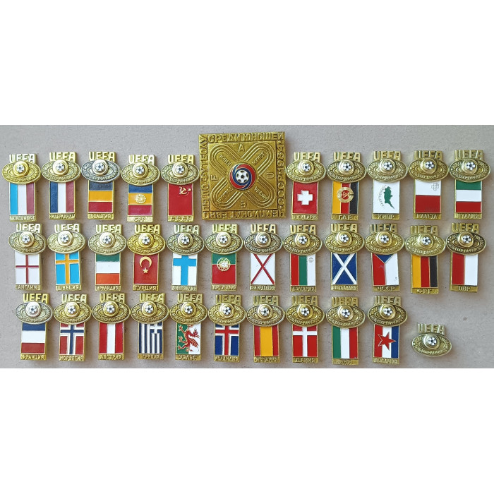 Чемпионат Европы по Футболу Среди Юношей , СССР , 1984 год , Набор 34 знака