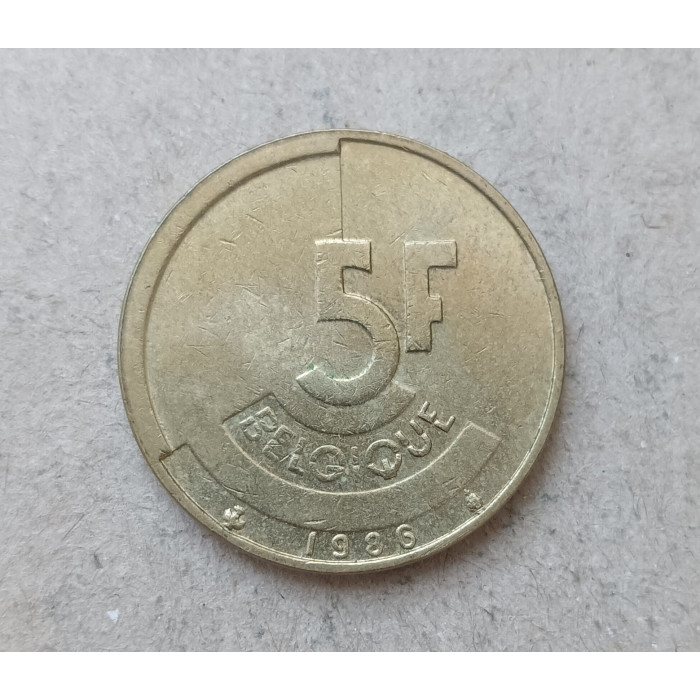 Бельгия 5 Франков 1986 год