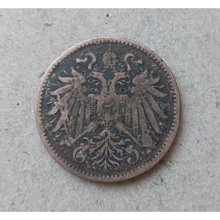 Австрия 2 Геллера 1893 год