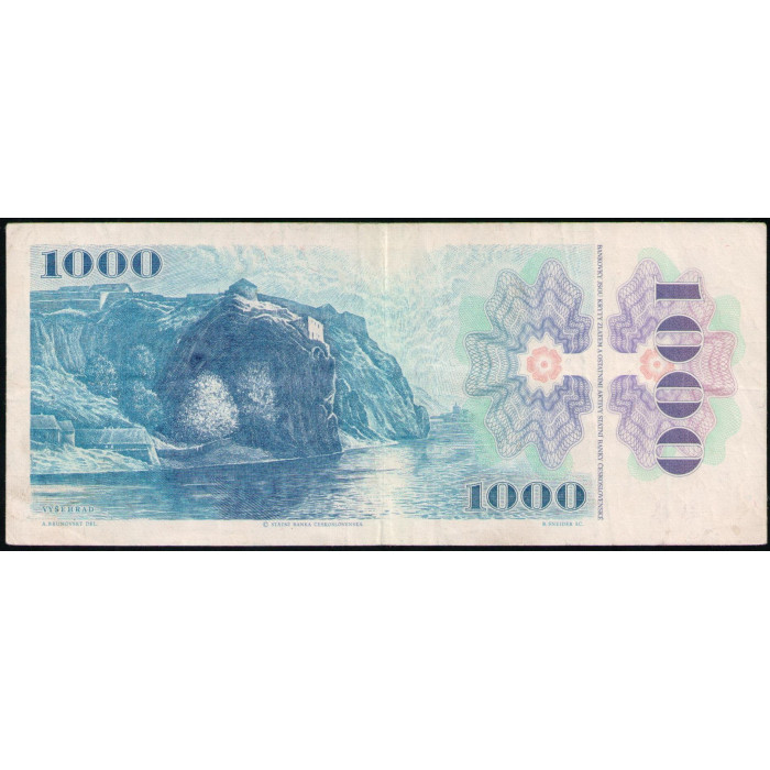 Чехословакия 1000 Крон 1985 год