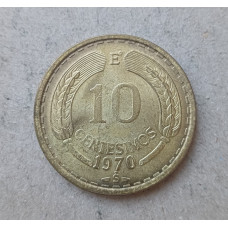 Чили 10 Сентесимо 1970 год , Кондор