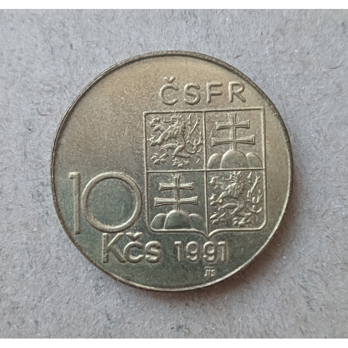 Чехословакия 10 крон 1991 год , Милан Растислав Штефаник