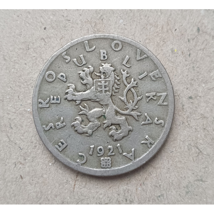 Чехословакия 50 Геллеров 1921 год