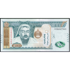 Монголия 1000 Тугриков 2020 год, UNC , Чингисхан