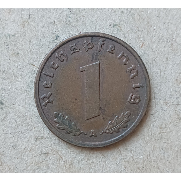 Германия 1 Пфенниг 1939 год , А