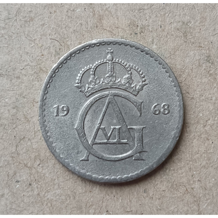 Швеция 10 Эре 1968 год
