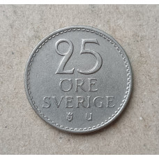 Швеция 25 Эре 1962 год