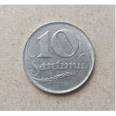 Латвия 10 Сантим 1922 год